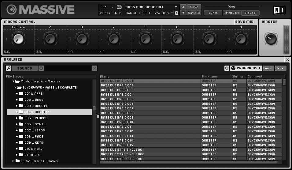 BLVCKWAVE MASSIVE - 004 DUBSTEP