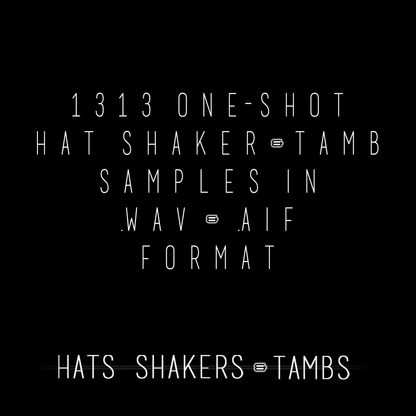 BLVCKWAVE 003 - HATS SHAKERS & TAMBS