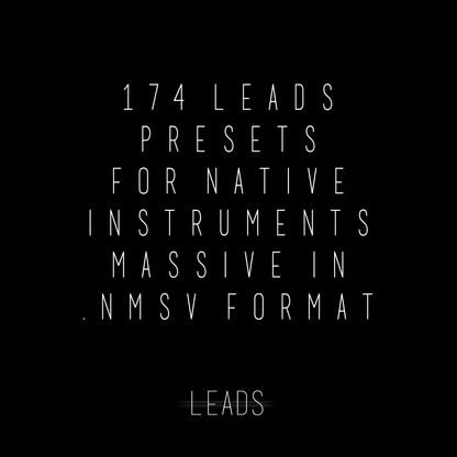 BLVCKWAVE MASSIVE - 007 LEADS