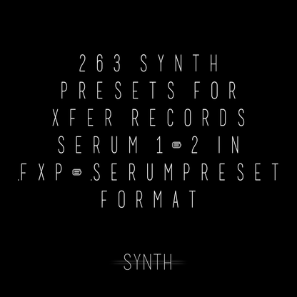 BLVCKWAVE SERUM - 006 SYNTH