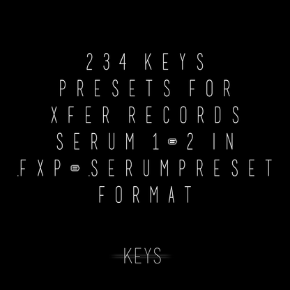 BLVCKWAVE SERUM - 009 KEYS